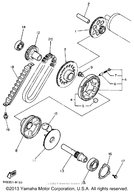 FZR1000WC Стартер