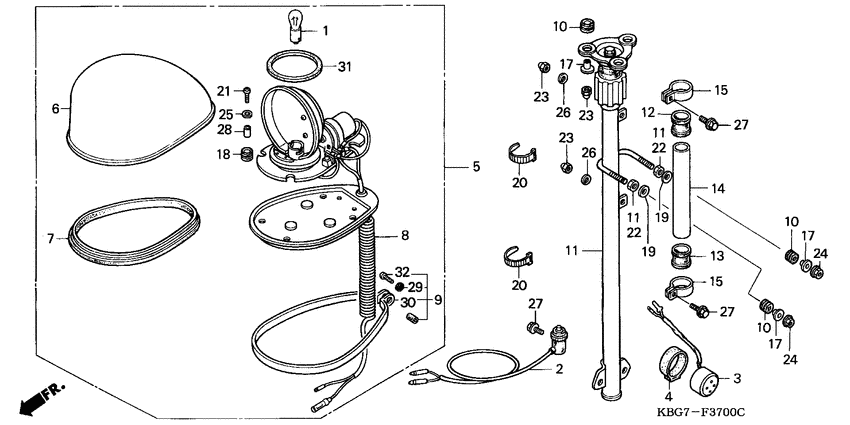 Rotary beam