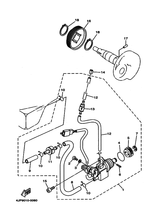 YJ50 Насос масляный  / фильтр масляный