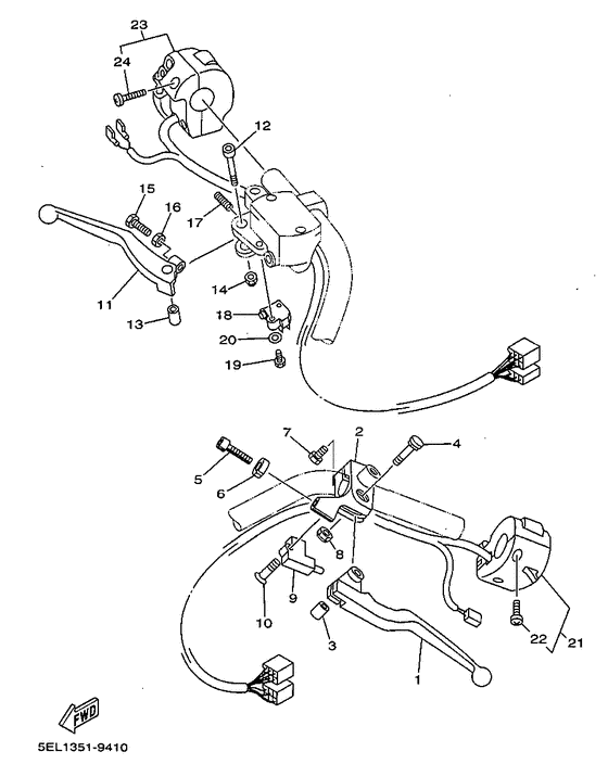 XVS1100 Handle switch. lever