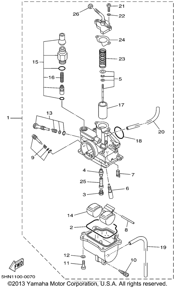 TTR90P Карбюратор