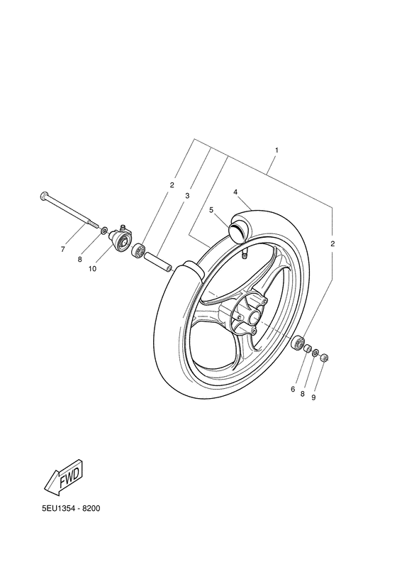 YH50 Переднее колесо
