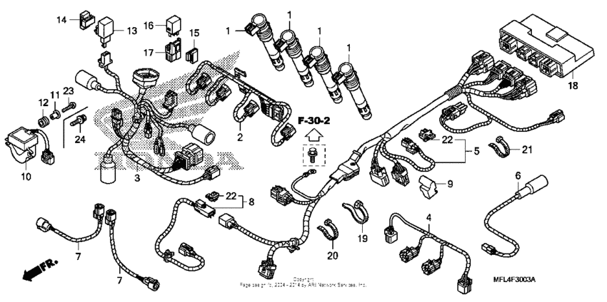 Sub harness (cbr1000ra)