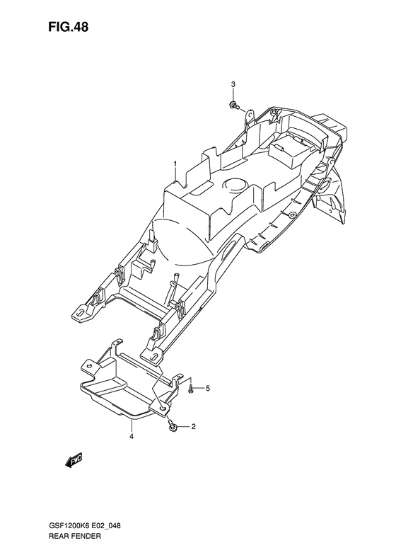 GSF1200 Заднее крыло