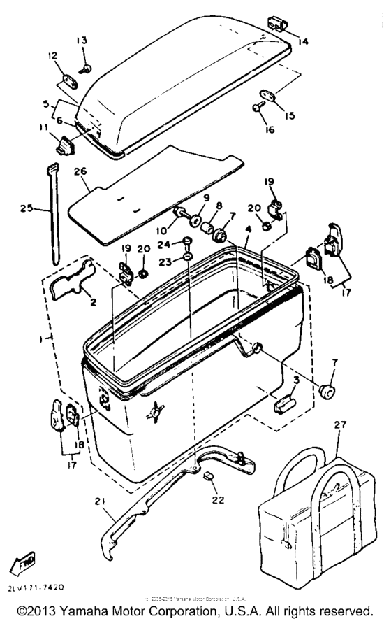 XVZ13TC Боковые кофры