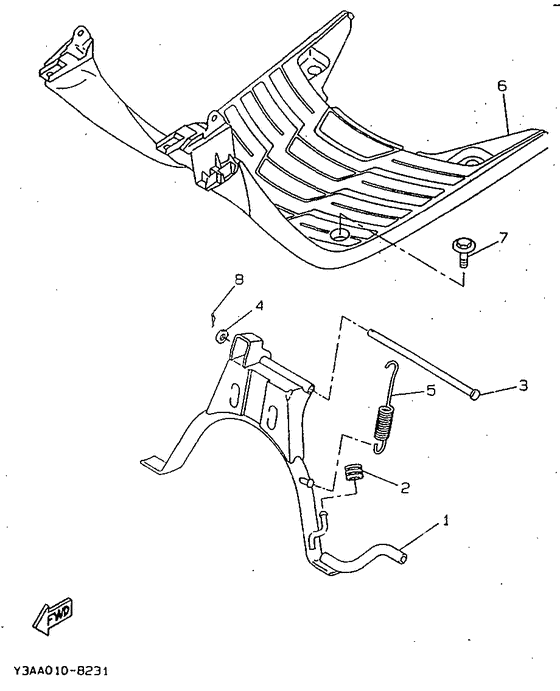 Stand. footrest