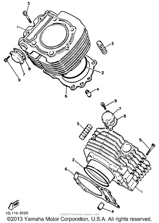 XV750E Цилиндры