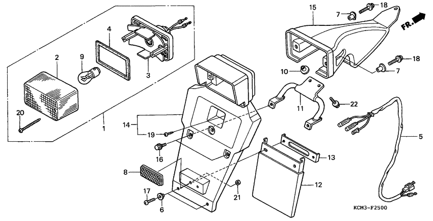 Taillight unit ass`y