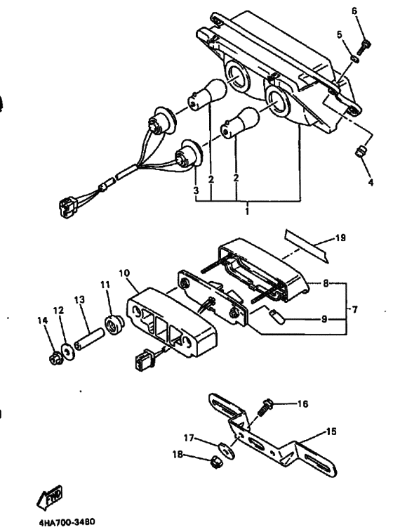 Taillight unit ass`y