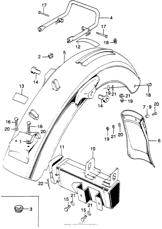 Rear fender + tool box