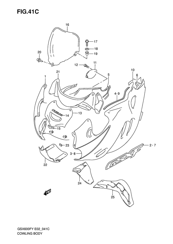 Cowling body