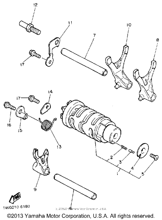 FZR600RAC Копирный вал