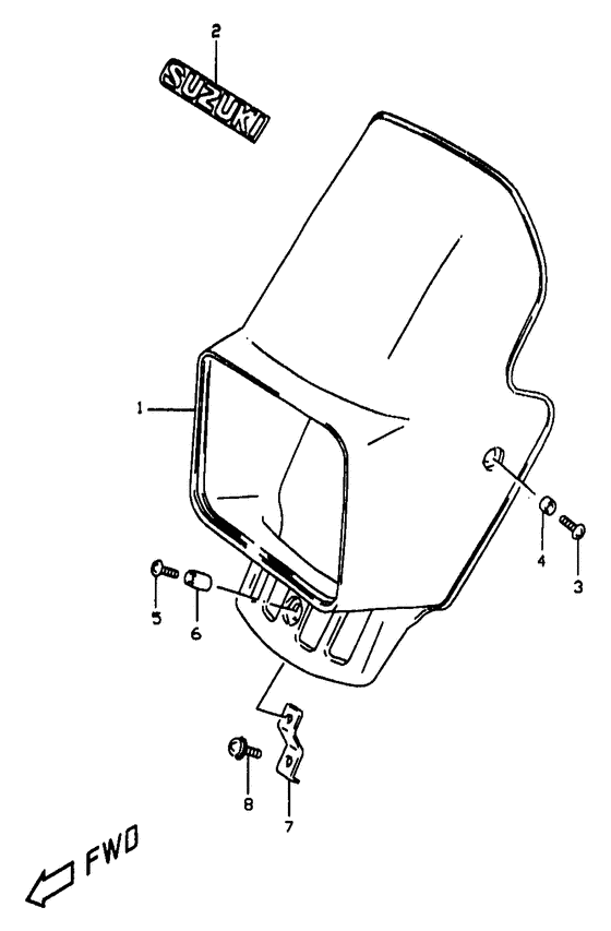 Headlamp cover  front fender