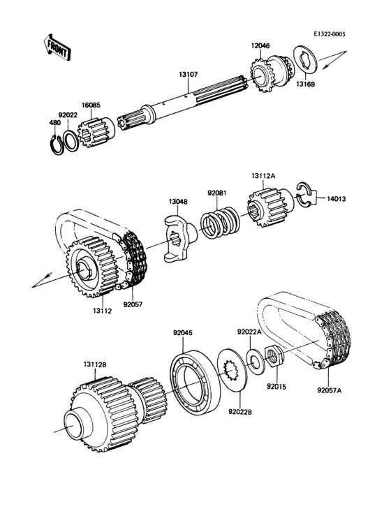 Secondary shaft