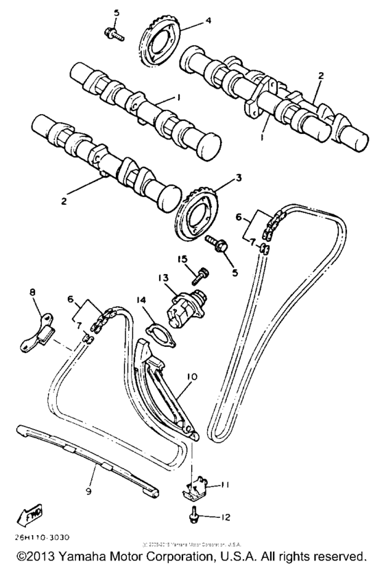 XVZ13T Цепь механизма газораспределения