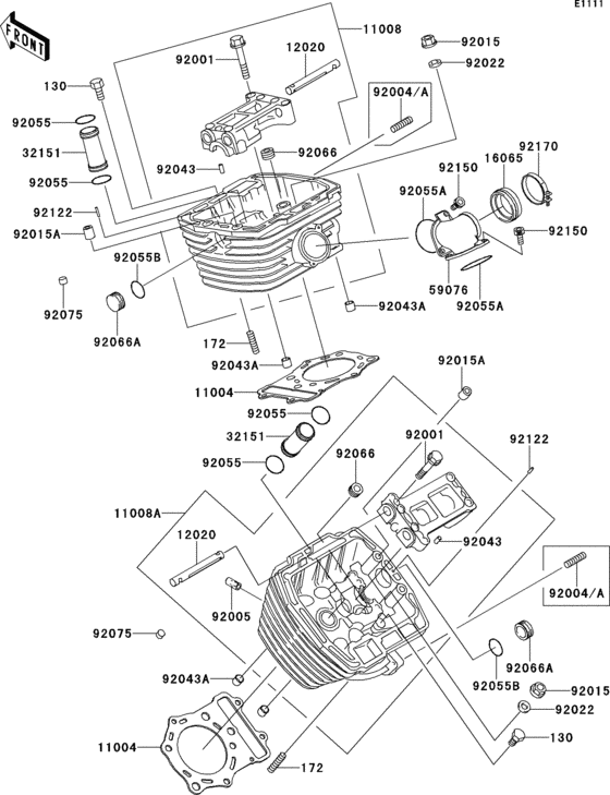 VN800 Головка цилиндров
