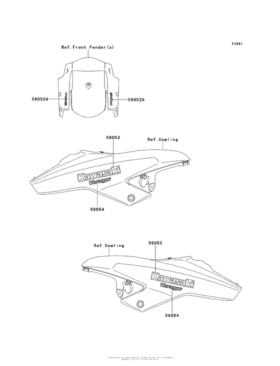 KLE650 Decals (Green)