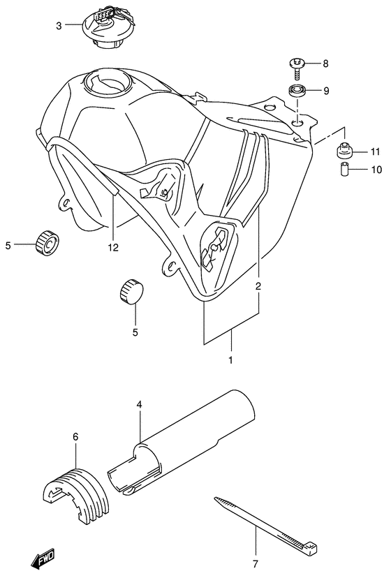 DR-Z400 Tank fuel