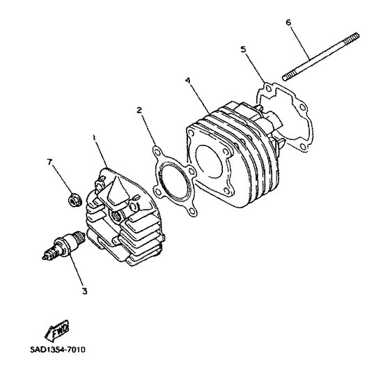 YN50R Cilindro. culata