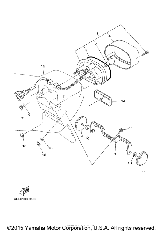 XVS1100MC Фонарь