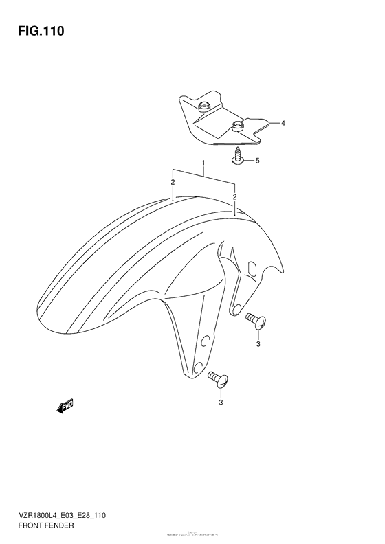 VZR1800Z Front Fender (Vzr1800Zl4 E28)