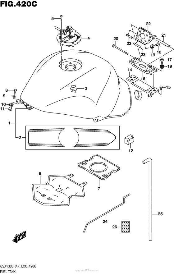 Fuel Tank (Gsx1300Ral7 E33)
