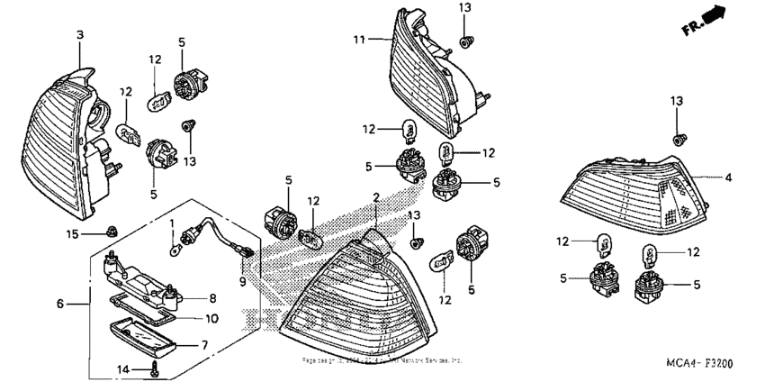 GL1800 (ABS) Задний фонарь