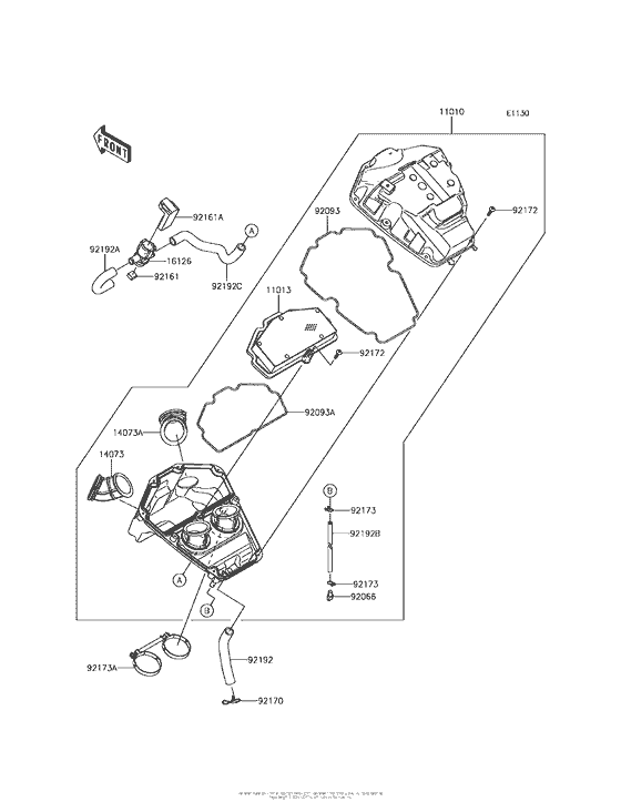 KLE650 Воздушный фильтр