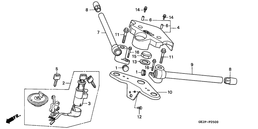 Handle pipe/top bridge