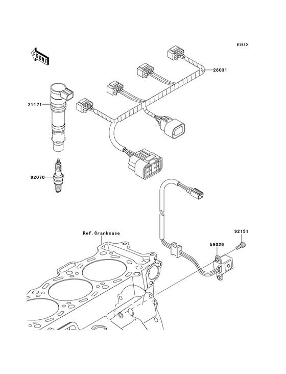 ZX1000 Система зажигания
