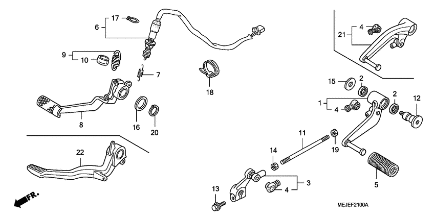 Brake pedal assy
