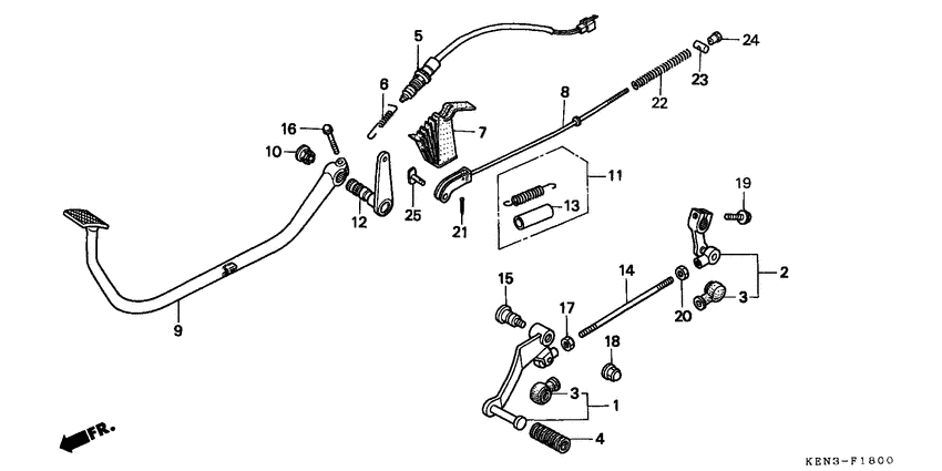Brake pedal assy