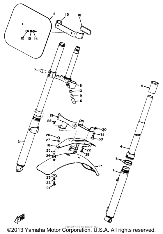 Front fork & front fender
