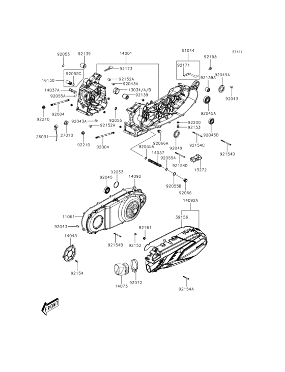 Crankcase(1/2)