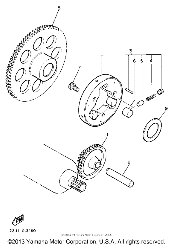 XV535A Муфта стартера