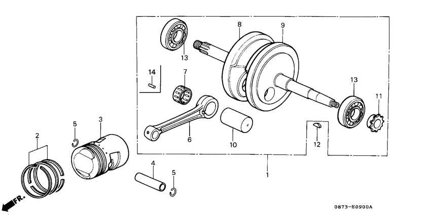 Crankshaft/piston