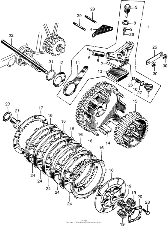 Clutch + oil pump