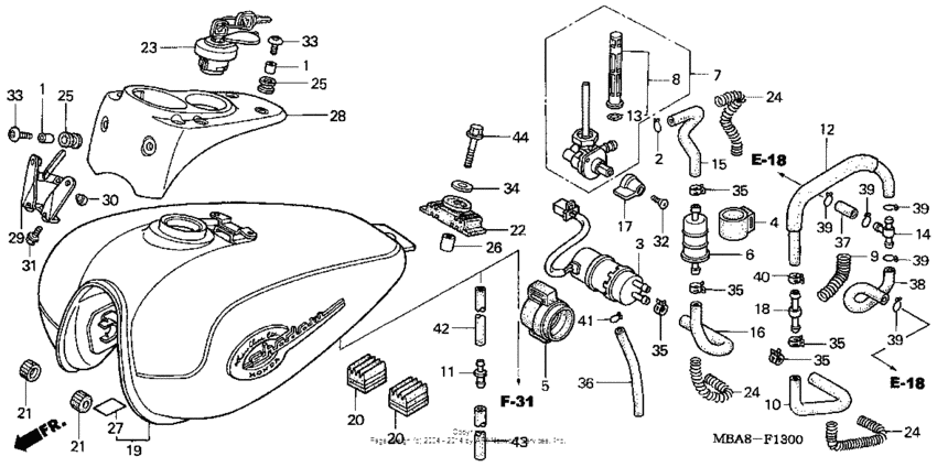Fuel tank + fuel pump