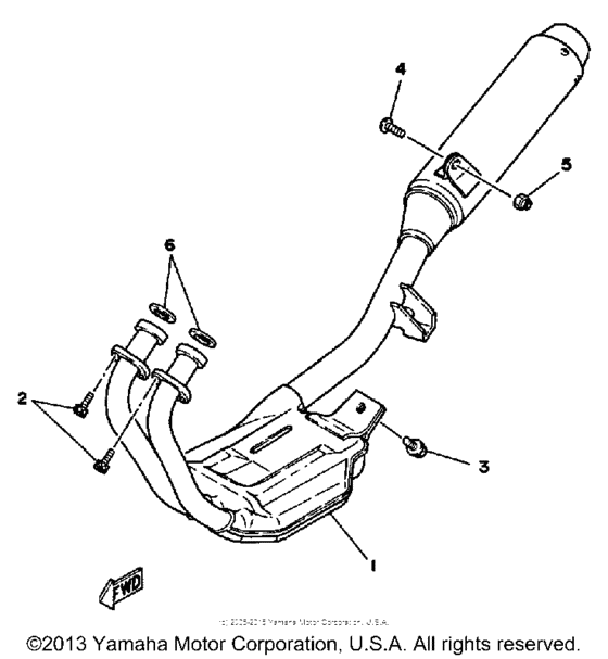 SRX250TC Выхлопная система