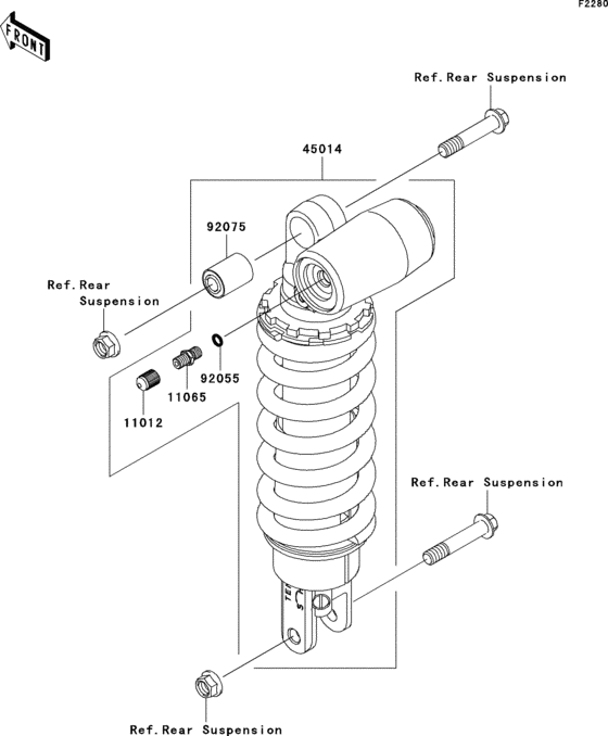 ZX600 Амортизатор