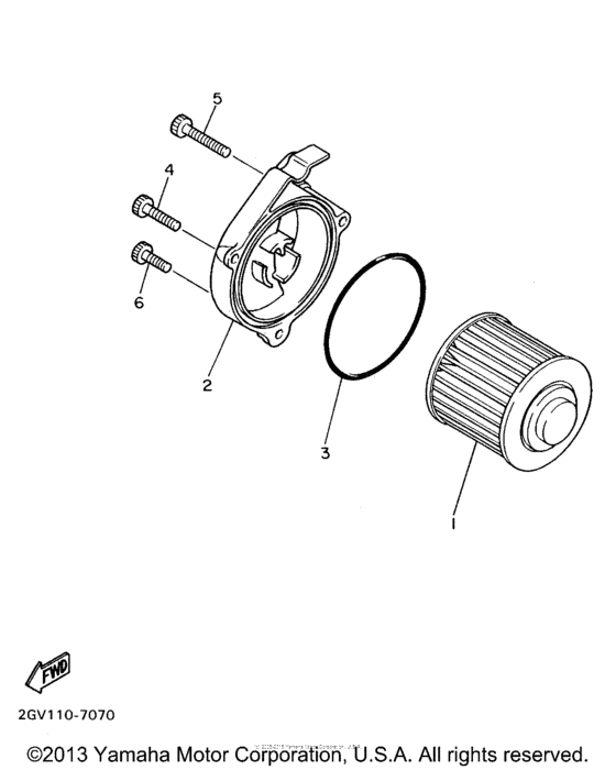 XV535H Масляный фильтр
