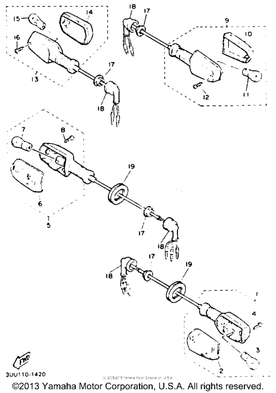 FZR600RDC Поворотники