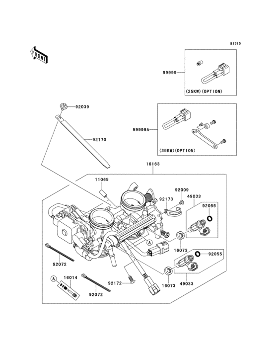 KLE650 Акселератор