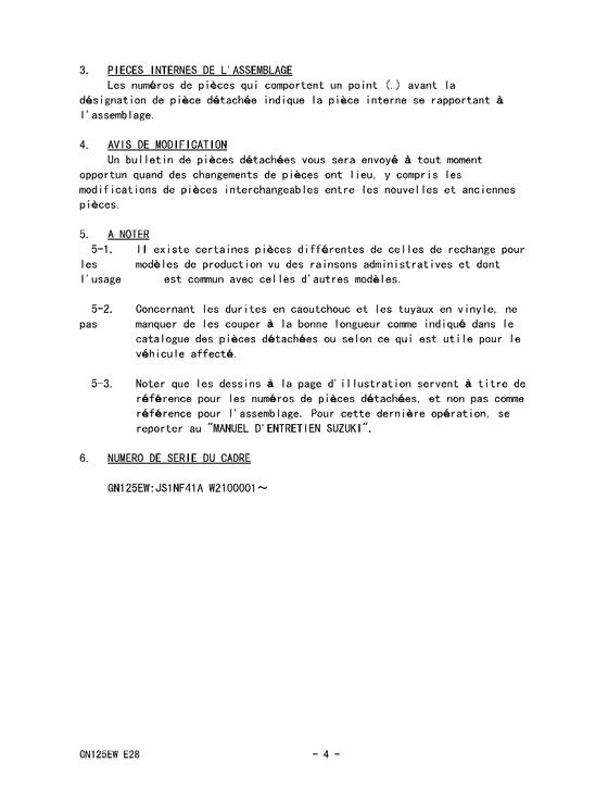 GN125 Catalog preface