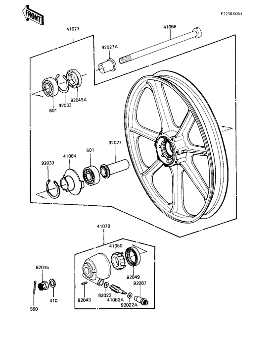 Front wheel/hub