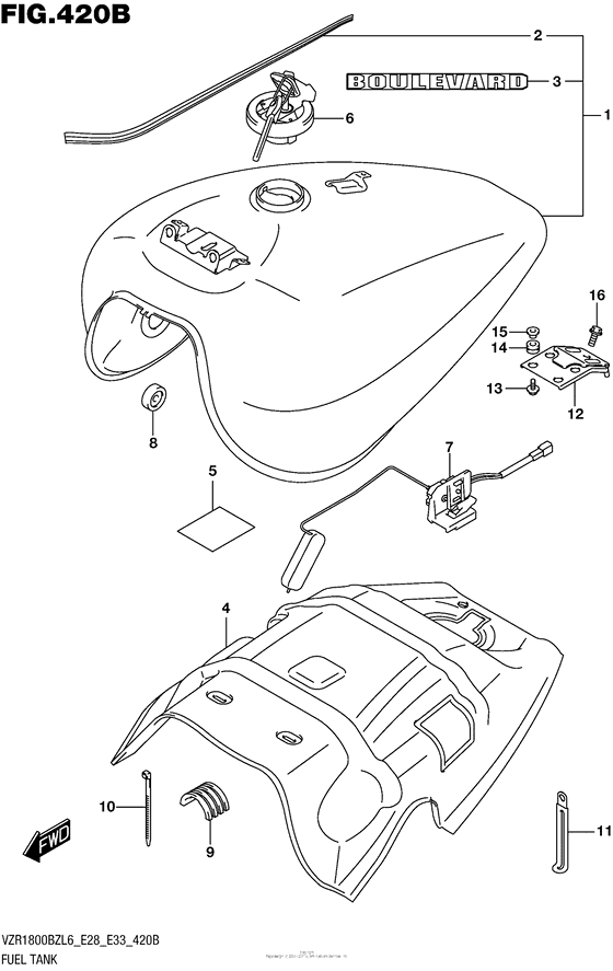 Fuel Tank (Vzr1800Bzl6 E33)
