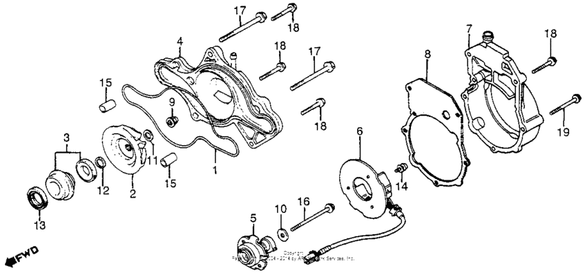 Water pump + pulse generator