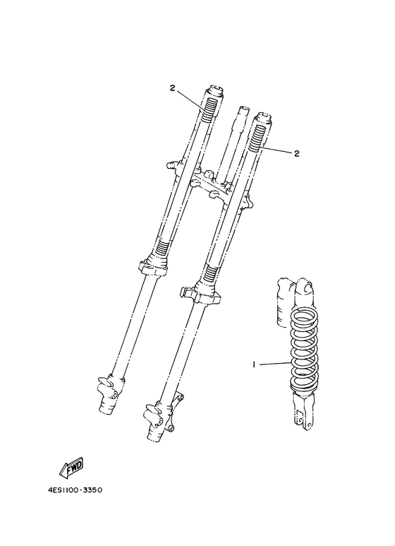 YZ85LW Дополнение к вилке