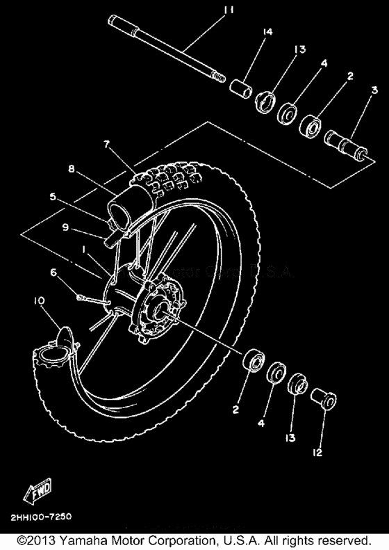  Переднее колесо