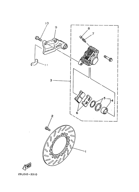 RZ250R ﾘﾔﾌﾞﾚｰｷｷﾔﾘﾊﾟ